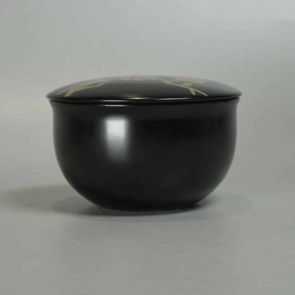 Natsume laque noire avec couvercle interchangeable - Vintage