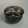 Natsume laque noire avec couvercle interchangeable - Vintage