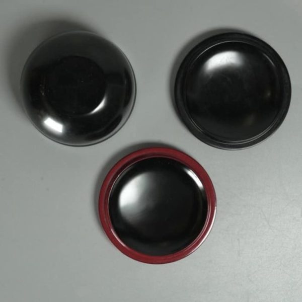 Natsume laque noire avec couvercle interchangeable - Vintage