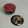 Natsume laque noire avec couvercle interchangeable - Vintage