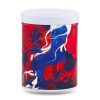 boîte à thé japonaise empilable 100g illustrée Power Fish motif poisson coloré style japonais avec couvercle blanc