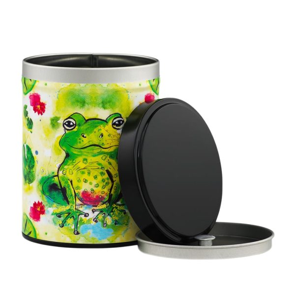 Boîte à thé illustrée empilable – Grenouille Zen