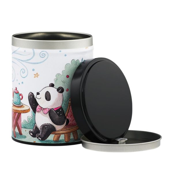B-241-boite-the-illustree-panda-cha-ouvert Boîte à thé illustrée empilable – Panda Cha
