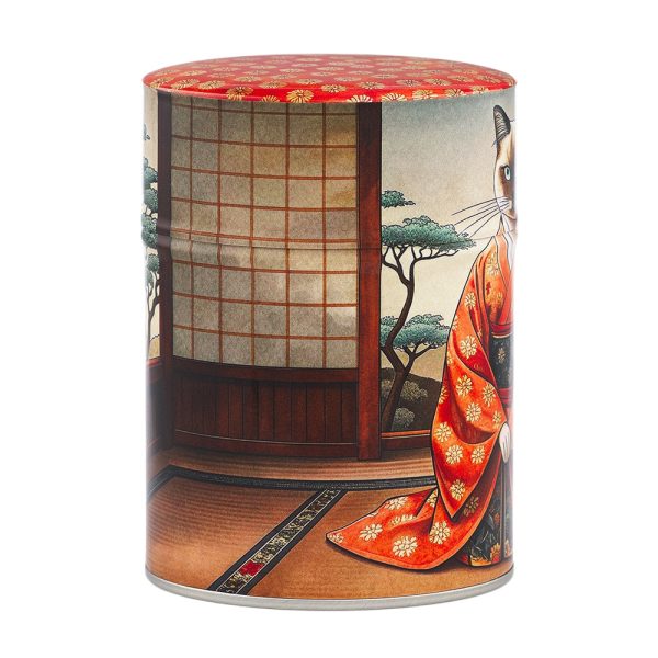 Boîte à thé illustrée traditionnelle – Mao Mao