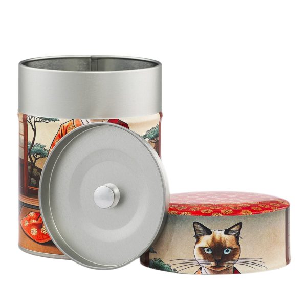 Boîte à thé illustrée traditionnelle – Mao Mao