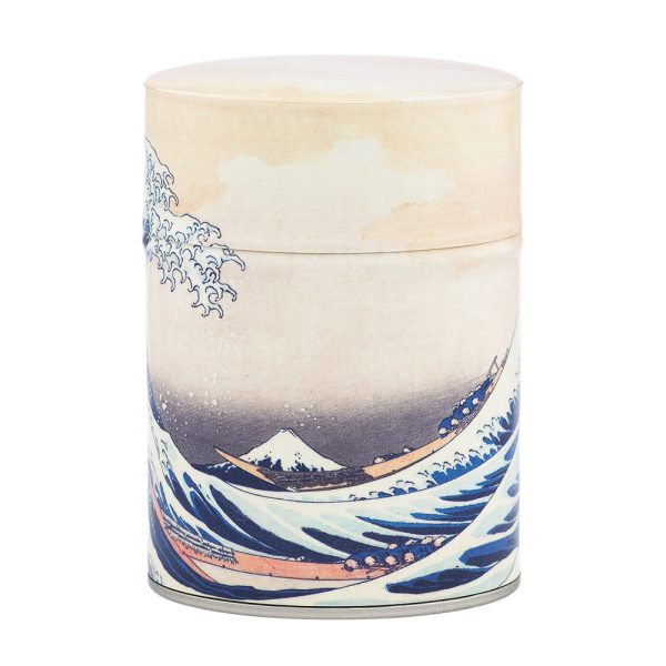 Boîte à thé illustrée traditionnelle – Hokusai