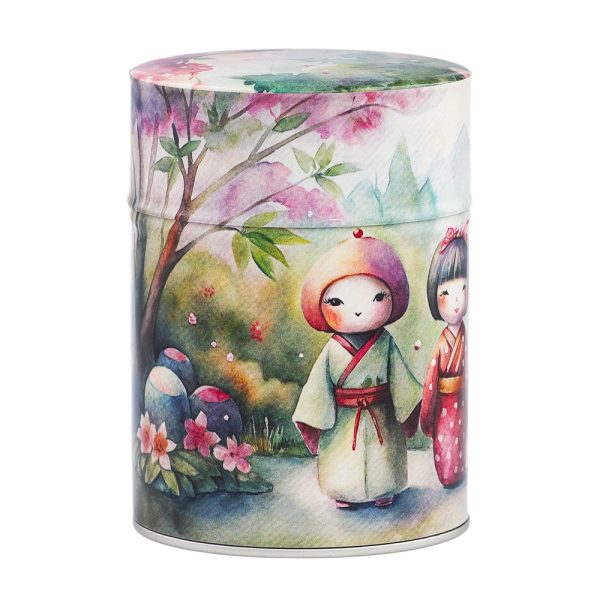 Boîte à thé illustrée traditionnelle – Aijin