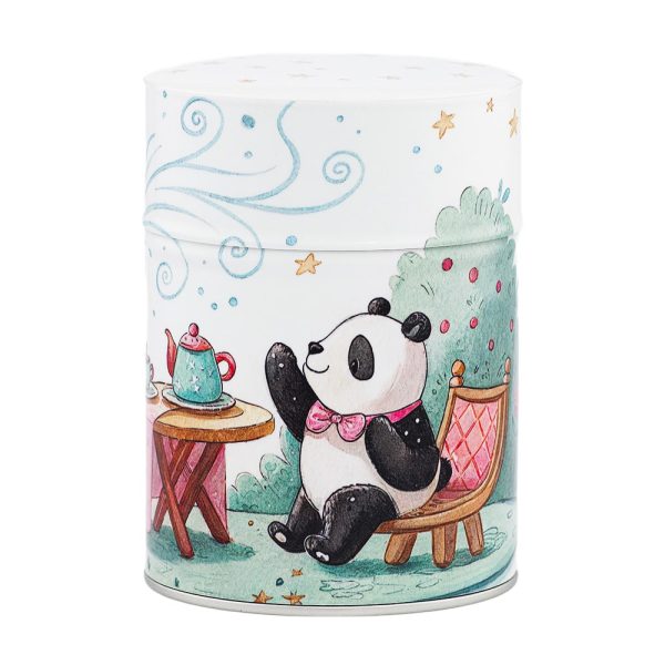 Boîte à thé illustrée traditionnelle – Panda Cha