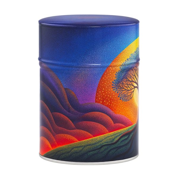 Boîte à thé illustrée traditionnelle – Arbre de vie
