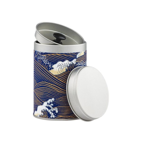 H-004-petite-boite-the-washi-kurotaki-ouvert-1 Petite boîte à thé 50g papier washi – Kurotaki