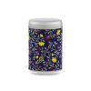 H-012-petite-boite-the-washi-imabari-1 boîte à thé Imabari 50 g washi bleu nuit fleurettes jaunes et baies rouges, couvercle argenté