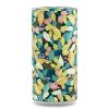 boîte à thé traditionnelle Tajimi 150 g washi vert motif feuilles dorées et baies rouges, couvercle décoré