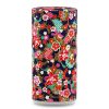 boîte à thé traditionnelle Sanuki 150 g washi multicolore motif fleurs et nuages, couvercle décoré