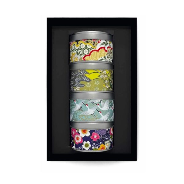 Coffret cadeau 4 boites à thé