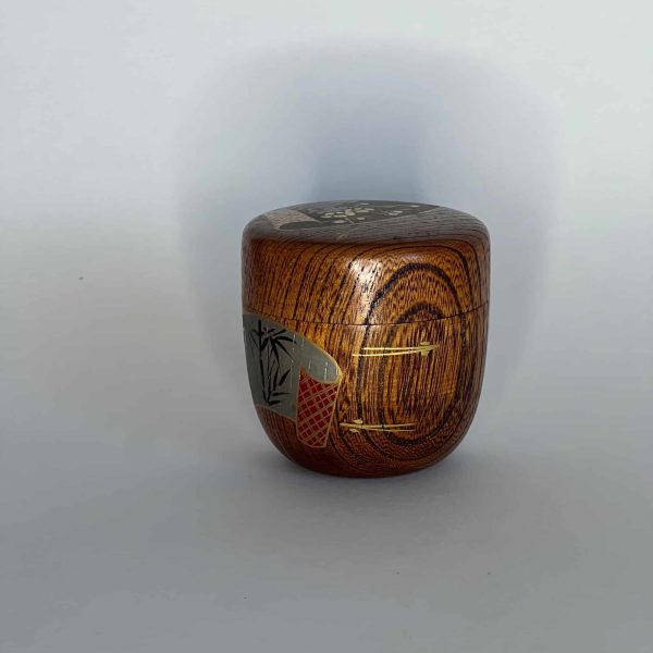 Natsume avec des ornements dorés - Bois - Japon - 1900-2000