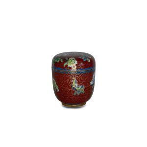 Cloisoné chinois - boite à thé céramique