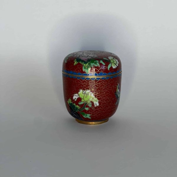 Cloisoné chinois - boite à thé céramique