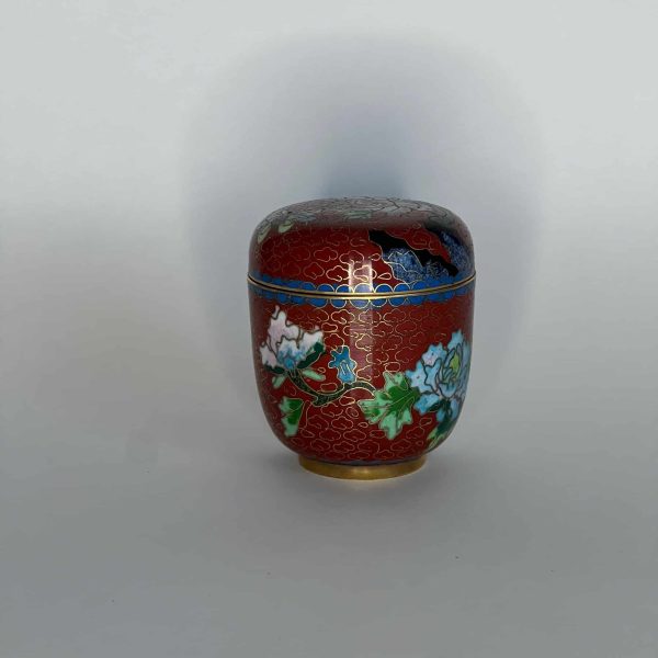 Cloisoné chinois - boite à thé céramique