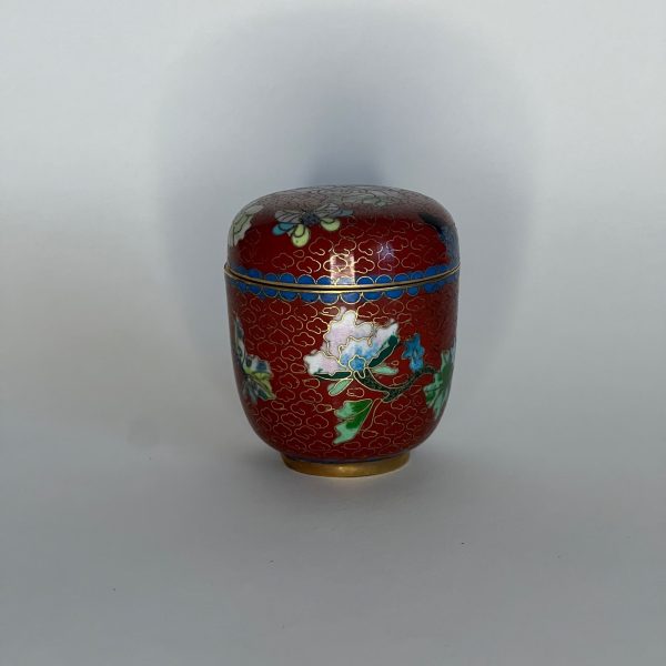 Cloisoné chinois - boite à thé céramique