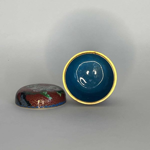 Cloisoné chinois - boite à thé céramique