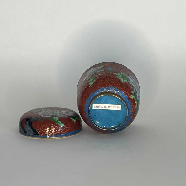 Cloisoné chinois - boite à thé céramique