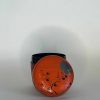 Natsume laqué rouge avec un motif de pruniers sous la lune