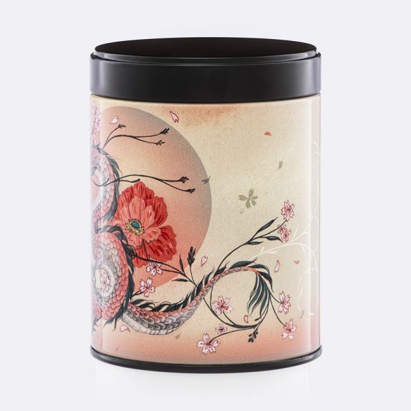 Boîte à thé illustrée empilable – Souffle du cerisier