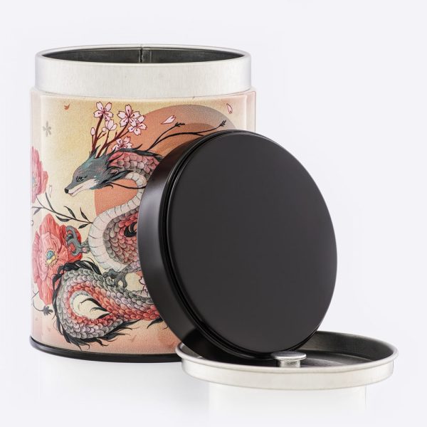 Boîte à thé illustrée empilable – Souffle du cerisier