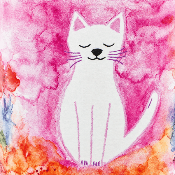 Boîte à thé illustrée traditionnelle – Chat céleste