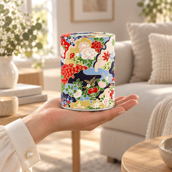 Boîte à thé traditionnelle papier washi – Suara