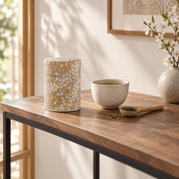 Boîte à thé traditionnelle papier washi – Gujo
