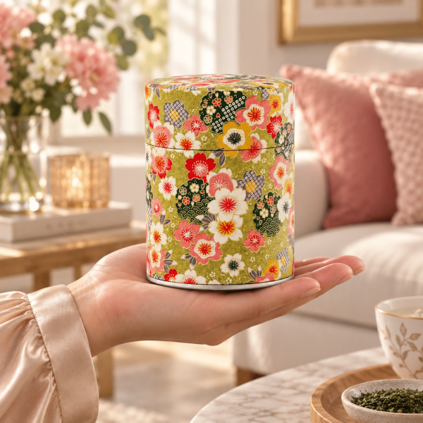 Boîte à thé traditionnelle papier washi – Shokawa