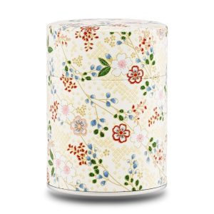 Boîte à thé traditionnelle papier washi – Higashi