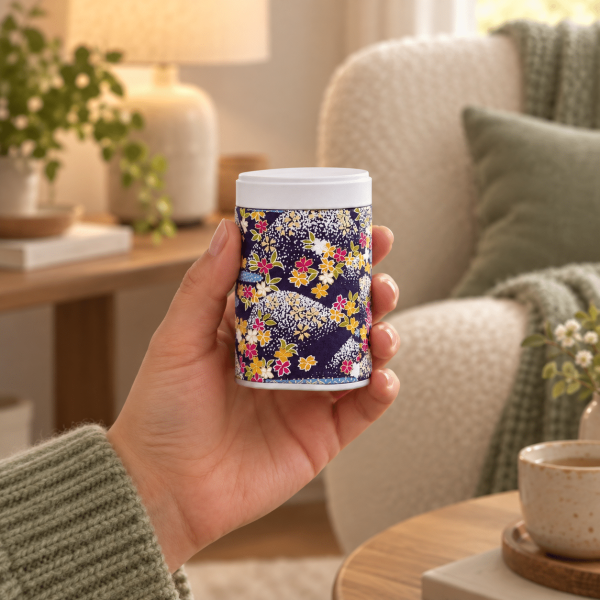 Petite boîte à thé 50g papier washi – Akaibe