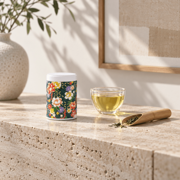 h-048-onaka-ambiance Petite boîte à thé 50g papier washi – Onaka