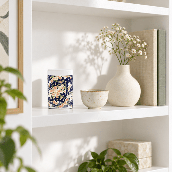 h-060-hanao-ambiance Petite boîte à thé 50g papier washi – Hanao