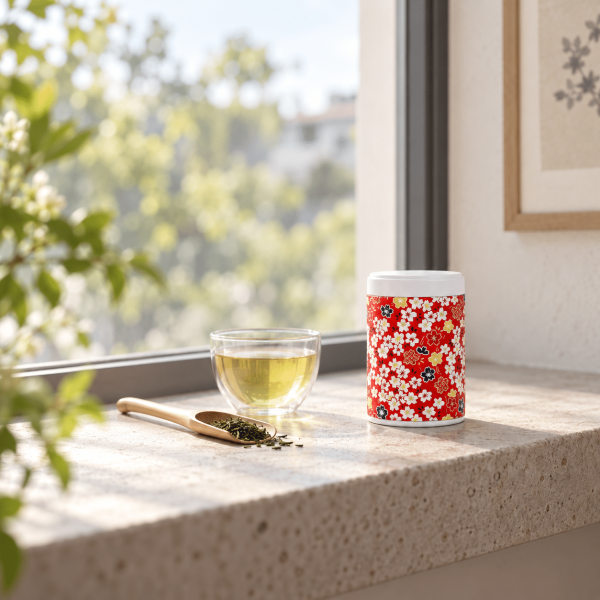h-061-nijo-ambiance Petite boîte à thé 50g papier washi – Nijo