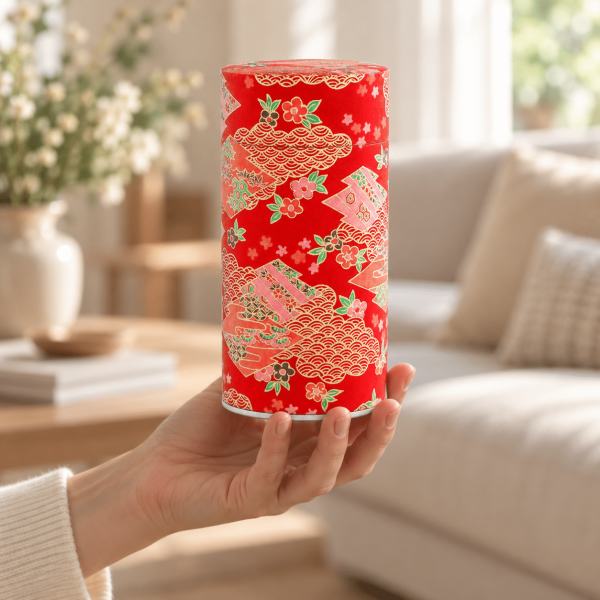 Boîte à thé 150g papier washi – Konno