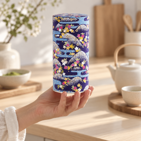 Boîte à thé 150g papier washi – Akaibe