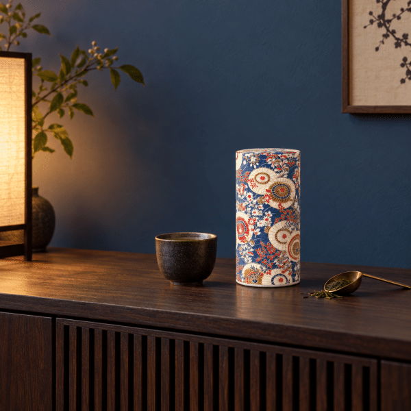 k-195-aioi-ambiance Boîte à thé 150g papier washi – Aioi