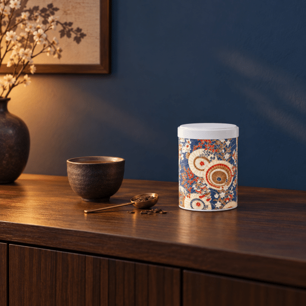Boîte à thé empilable papier washi – Aioi