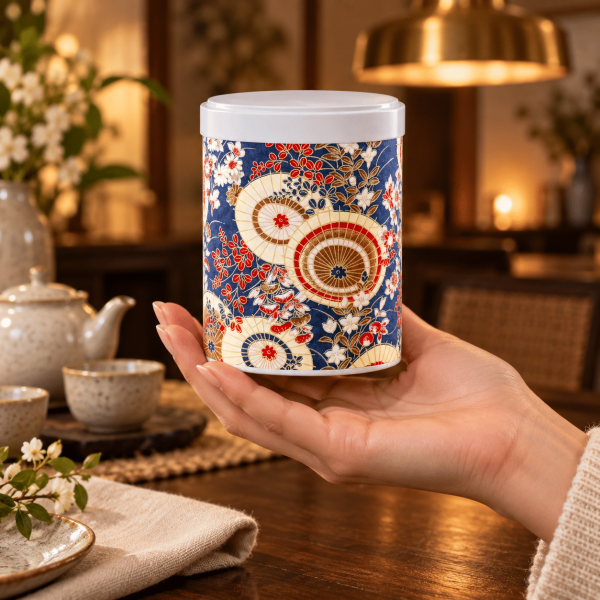 Boîte à thé empilable papier washi – Aioi
